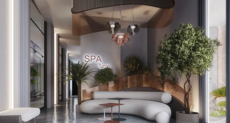 Зона отдыха у SPA, визуализация