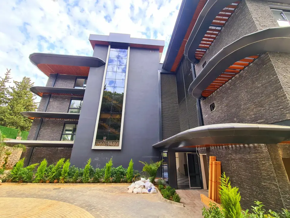 The building from the entrance side